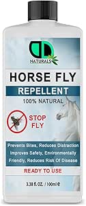 Horse Fly Repellent Spray – 100% Natural Essential Oil Formula, DEET-Free & Skin-Safe – Protects Horses from Flies, Midges & Horseflies – Enhances Comfort & Safety, Multipurpose Use (100ml)