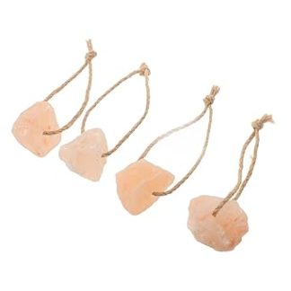 Mipcase 4pcs Salt Lick Block Pink Salt Mineral Blocks for Deer Rabbit Goat Horse Feeding Holder for Horses