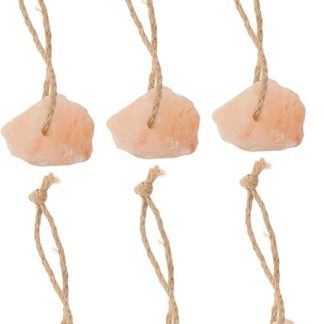 Happyyami 6pcs Animal Salt Lick Block Pink Mineral Source for Livestock Horses Cattle Deer Rabbit Chews Boredom Reliever