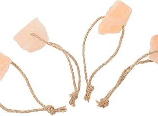 YARNOW 4pcs Animal Lick Salt Block for Horses Cows Deer Livestock Mineral Salt Block for Easy Placement and Health Growth