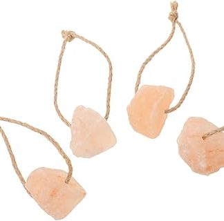 Abaodam 4pcs Salt Lick Blocks Natural Mineral for Horses Cows Deer and Livestock Suitable for Outdoor Feeding