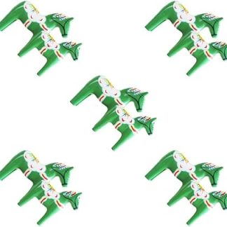 5 set 2pack/lot Eco-friendly Wooden Swedish Horse Statue Care For Environment Care For Home Swedish Dala Horse Statue Odorless green