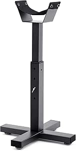 Abbylike Adjustable Farrier Stand Metal Blacksmith Farrier Horse Hoof Stand with 5 Adjustable Heights Cross Base Horse Hoof Trimming Tools for Equine Barefoot Trimming Shoeing Veterinary Care, Black