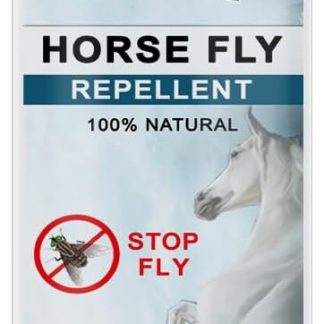 Horse Fly Repellent with Citronella & Eucalyptus – 100% Natural DEET-Free Spray – Helps Prevent Bites, Reduce Distraction & Enhance Horse Comfort Multipurpose Use (50ML)