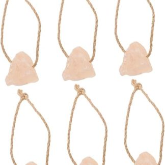 NOLITOY 6pcs Pink Salt Lick Block Natural Mineral for Horses Cattle Deer Livestock Nutrition and Boredom Relief Each 30-50g