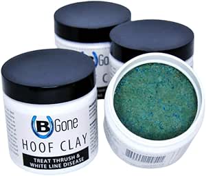 B Gone Hoof Clay - Official Store, for Equestrians, Horses with Whiteline Disease, Seedy Toe, Horse Care, White Line Prevention, Easy Apply Clay
