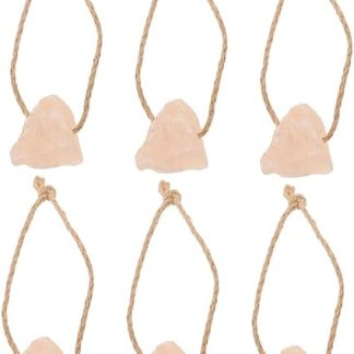 6pcs Natural Pink Salt Animal Salt Lick Deer Block Horse Treats Livestock Essential Mineral Source for Cattle and Livestock