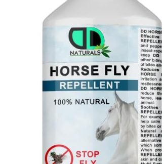 100% Natural Horse Fly Repellent Spray Deet - Free & Skin-Friendly, Prevents Bites, Reduce Distraction, Improves Safety, Enhance Comfort, Multipurpose Use (500ml Spray)