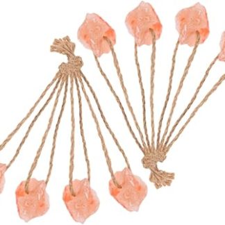 8pcs Pink Salt Lick Blocks for Horses Cattle Deer Goats Natural Mineral Chew Each Promotes Healthy Growth and Nutrient Absorption