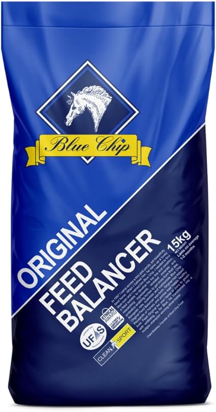 Blue Chip Original Feed Balancer 15kg - Complete and balanced horse feed for exceptional condition and topline, with probiotics, low starch/sugar and molasses FREE!
