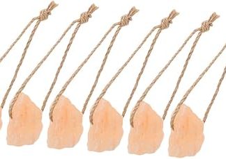 Milisten 6pcs Pink Salt Lick Blocks for Horses Cattle Deer 30-50g Each Organic Mineral Source for Livestock and Pets for Outdoor Feeding