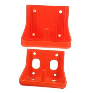 Generic 2pcs Salt Brick Box Goat Salt Holder Mineral Salt Block Holders Salt Lick Holder Horse Lick Salt Holder Horse Salt Block Rack Salt Block Holders for Horses Pe Orange