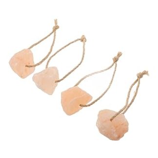 4pcs Pink Salt Blocks for Horses, Cattle, Deer and Livestock Licking, Natural Mineral Salt 30-50g Each for Animal Feeding