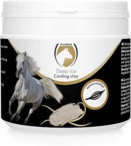 Holland Animal Care Excellent Horse Deep Ice Cooling Clay - Horses - Muscles, Tendons and Joints - Heavy Duty - Grooming - Care - Cooling - 500 g