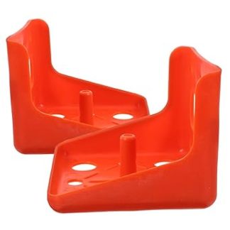 Toddmomy 2pcs Livestock Salt Block Holder and Mineral Salt Lick Rack for Sheep and Horses Thickened Large-hole Farm Feeding Equipment for Cattle and Goats