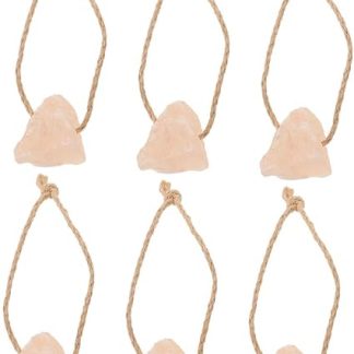 Toddmomy 6pcs Natural Pink Salt Lick Block for Horses Deer Cattle for Livestock Essential Minerals Healthy Treats