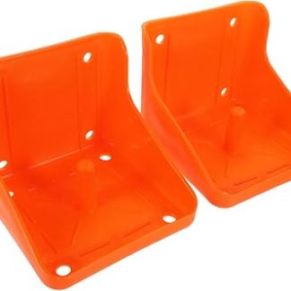 BESPORTBLE Thick Salt Lick Holder for Horses and Sheep Professional Salt Block Rack Sturdy Plastic 2-piece Set for Livestock Feeding