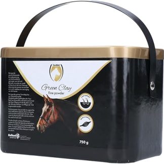 Excellent Green Clay Powder (Fine) - Minerals and Nourishes and Protects the Skin - Supports the Recovery of Your Horses - 750g