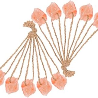 Yardwe Natural Pink Salt Lick Blocks for Horses and Deer Mineral Salt 10pcs 30-50g Each Livestock Health