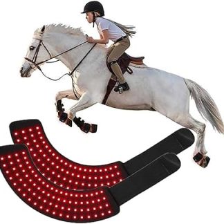 Wearable Red Light Therapy For Horses Hoof, LED Red Light Therapy Device, Horse Near Infrared Therapy Wrap, For Horseshoe Muscle Relaxation Massage(2pcs)