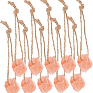Alasum 10pcs Hanging Salt Block Natural Animal Lick Salt for Deer Horse Livestock Chew Toy Lick Supplies