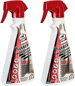 Leovet - Power Phaser Horse Fly Spray 500ml | Horse Fly Repellent | Pack of 2