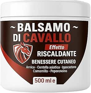 Warming Horse Balm - Natural Relief for Muscles and Joints with Arnica, Centella and Menthol - Stress Relief and Relaxing Effect - Various Sizes Available (1)