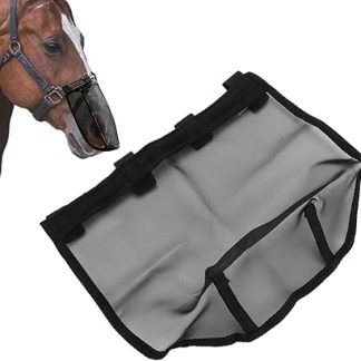 Horse Fly Masque, UV Fly Masque for Horses, Breathable Mesh Face Shield Medium Large Equine Protection Pet Supplies for Farm Ride Cow