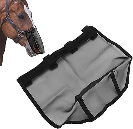 Horse Fly Masque, UV Fly Masque for Horses, Breathable Mesh Face Shield Medium Large Equine Protection Pet Supplies for Farm Ride Cow