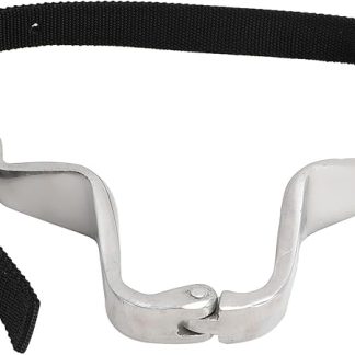 Equestrian Horse Throat Clamp, Equine Throat Strap Clip for Correcting Swallowing Air Bad Habits, Aluminum Polyester Horse Training Equipment with Comfortable Fit for All Horse Bre