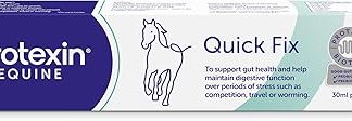 Protexin Equine Quick Fix for Horses & Ponies – Rapid Digestive Support Paste with Probiotics – Helps Settle Digestive Disturbances & Support Gut Flora – Peppermint Flavour – 30ml Syringe