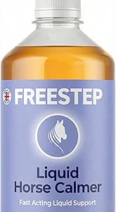 Liquid Composure | Horse Calmer Supplement | Fast-Acting Non-Sedative Liquid Calmer for Horses with Chamomile & Vitex | Syringe or Mix with Feed