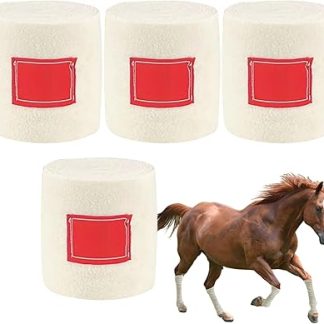 Horse Wrap Bandages - Horses Elastic Leg Wrap, Protector Flexible Soft Bandages for Equestrian Events Riding Trail Riding Competition Recovery Training Daily Turnout Stable Care