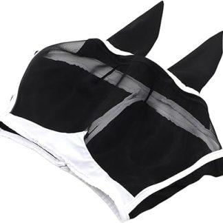 Horse Fly with Breathable Knit Fabric and Mesh Design for Comfortable Indoor and Outdoor Use for All Horses (B, 90X47X28CM)