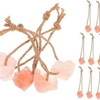 Yardwe 12pcs Natural Salt Lick Blocks for Livestock Deer Salt Blocks for Horse Goat Cattle Healthy Growth