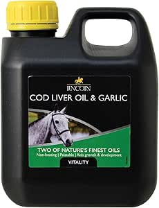 Lincoln Cod Liver Oil & Garlic - Horse Pony Supplements - 1 litre