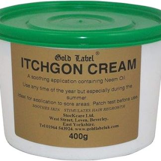Gold Label Itchgon Cream, Itch relief for Horses, Soothing Cream, 400 GM