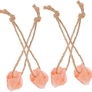 Toddmomy 4pcs Pink Salt Lick Block for Horses Goats Deer and Cattle As Mineral Rock Salt Block for Livestock Animal Use