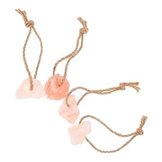 4pcs Salt Lick Block Pink Mineral Blocks for Deer Food and Goat Treats for Horse Supplies and Backyard Animal Feeding