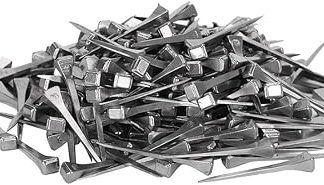 HEEPDD 250Pcs Steel E3 Horseshoe Nails, Durable Stained Glass Making Supplies for Equestrian and Craft Projects