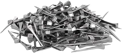HEEPDD 250Pcs Steel E3 Horseshoe Nails, Durable Stained Glass Making Supplies for Equestrian and Craft Projects