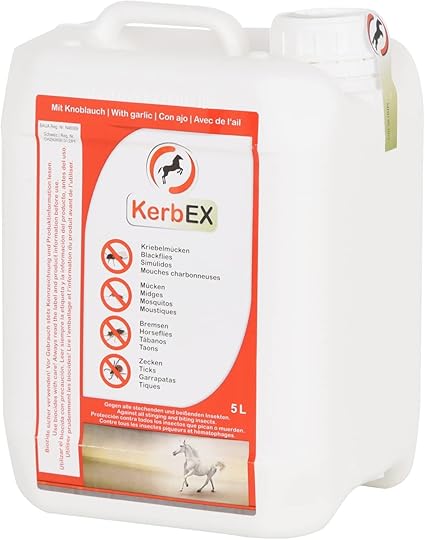 KerbEx Red with Garlic - Insect Repellent for Horses, 5 Litres, Insect Repellent
