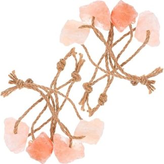 Veemoon 8pcs Natural Mineral Salt Lick Blocks for Horses Cattle Deer and Livestock Salt Chew with Hanging Rope for Improved Health Vitality and Coat Shine