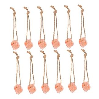 12pcs Natural Pink Salt Lick Blocks for Livestock Mineral-rich Chew for Alpaca Horse Goat Deer Cattle with Texture to Reduce Boredom and Support Immune Health Farms