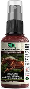 Horse Coat & Skin Care Oil | Deep Conditioning & Shine Enhancer, Stop the Itch & Comfort And Well-Being, Detection of Skin Issues & Healthy Skin (10ml Spray)