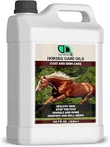 Horse Coat & Skin Care Oil | Deep Conditioning & Shine Enhancer, Stop the Itch & Comfort And Well-Being, Detection of Skin Issues & Healthy Skin (5 Litter)
