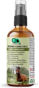 Horse Insect Repellent Care Oil | Immediate Protection & Long-Lasting Protection, Strong Against Mosquitoes, Black Flies Files, Horse Flies & Tick Coat & Skin Friendly (50ml Dropper Spray)
