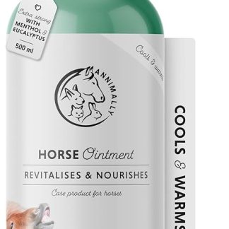 Pump Dispenser Horse Balm 500ml – Cooling & Warming – Extra Strong Horse Ointment with Menthol, Mint Oil, Wintergreen & Rosemary – Gel for Muscles & Joints
