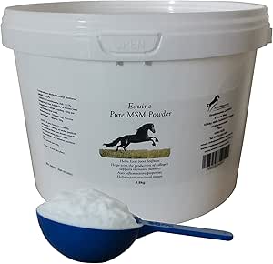 Pure MSM powder for horses (1.8kg), White