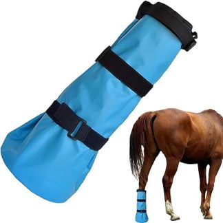 Horse Hoof Potion Boots - Treatment Bag for Horse Legs | Hoof Care Drinker with EVA Padding and Brackets | For Stable Pasture Farm Ranch Everyday Care, Treatment of Frequent Hoof Diseases and Showvo